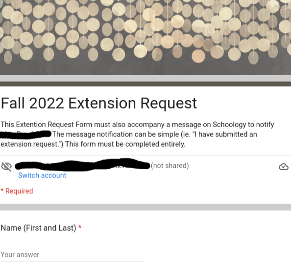 Extension Request in Review