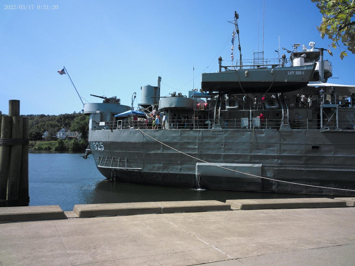 The LST-325 visits Wheeling