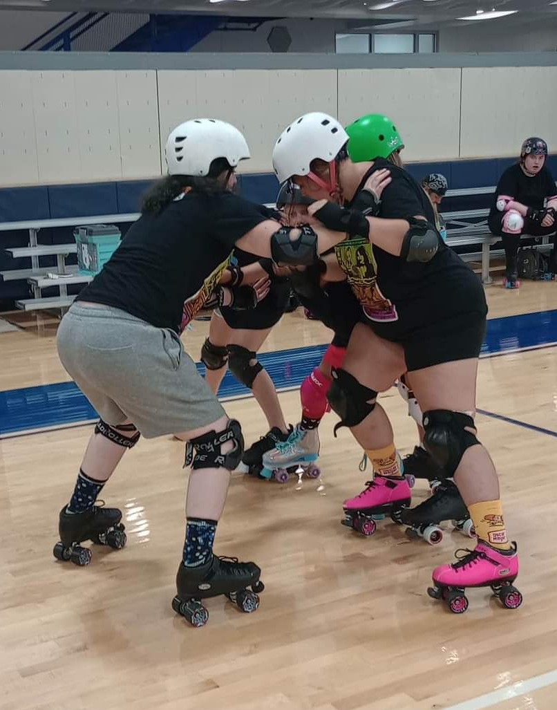 Blockers practicing at the Highlands Sports Complex Photo Credits – Krystal Gilbert-Robinson (Coach Slam).