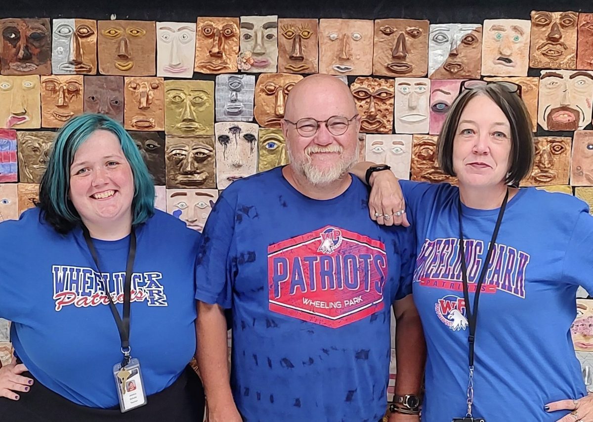 Left to right: Jessica, Russ, and Julie Schultz make Wheeling Park education a family business. Photo Courtesy of Julie Schultz.