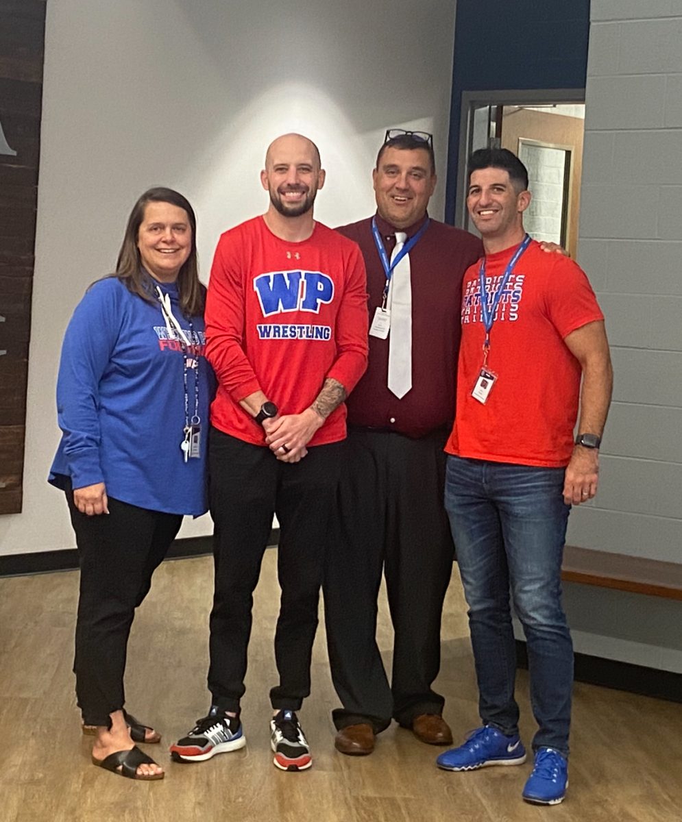 Left to right: Mrs. Adrienne Richards, Mr. Brian Leggett, Mr. Nate Skrzypek, and Mr. Jack Doyle make up the prinicpal staff beneath our head principal, Mrs. Dailer. 