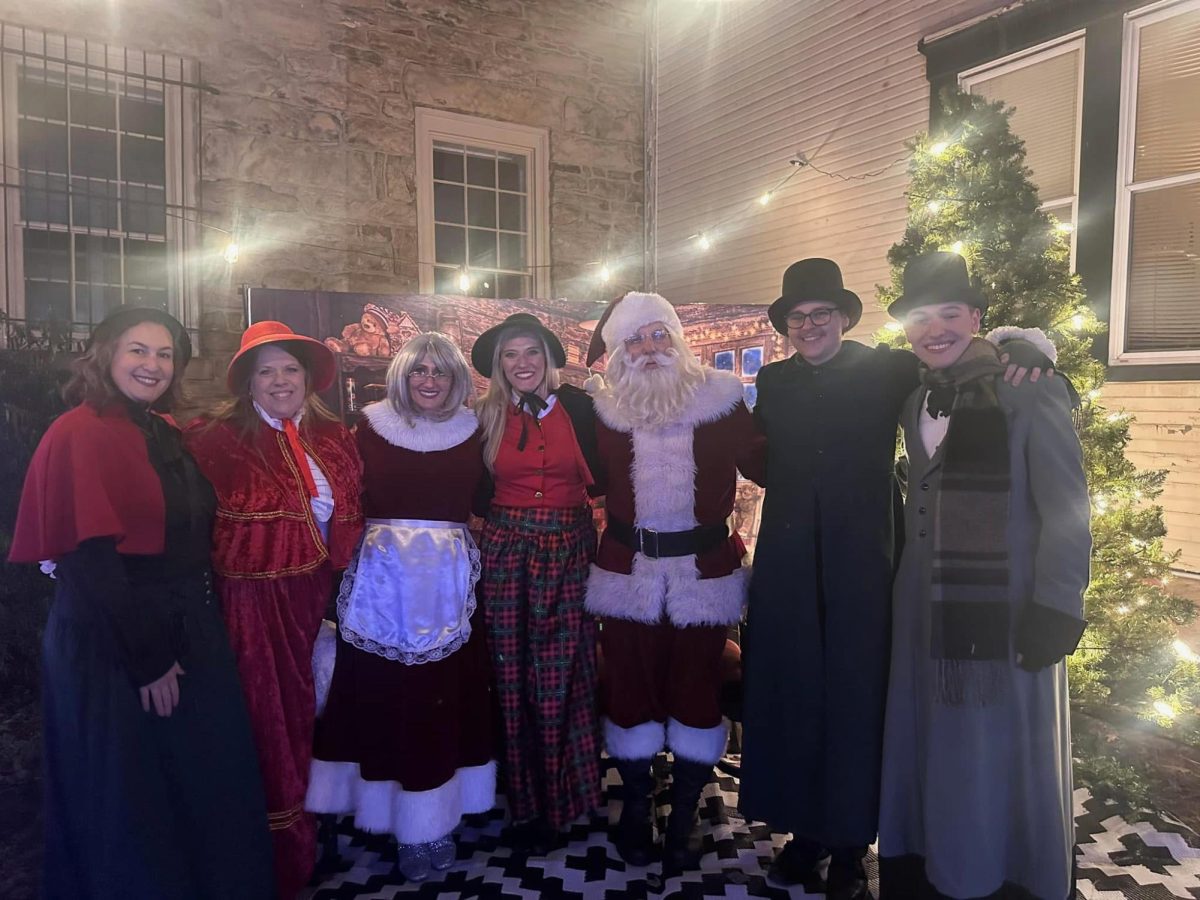 The Friendly City Carolers visit neighborhoods to spread holiday cheer.