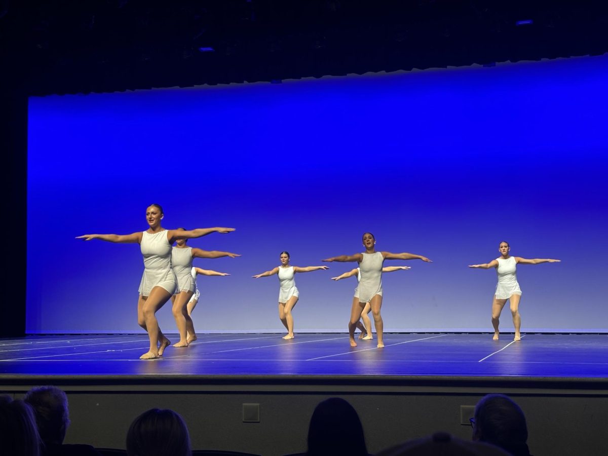 The Dance Team performs "The Joke" during their Winter Dance Invitational. 