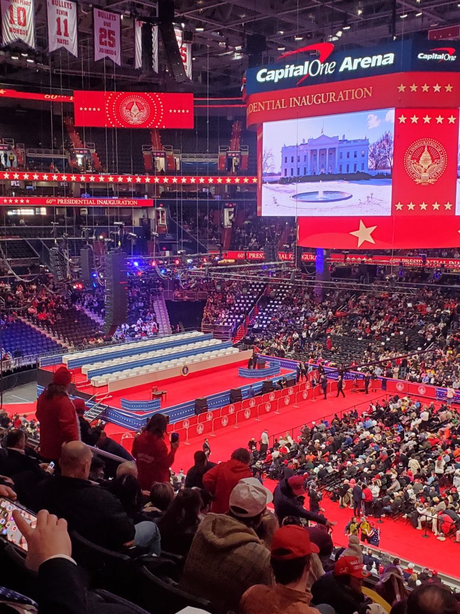 Inside the Capitol One Arena, courtesy of Rachel Ambrose.