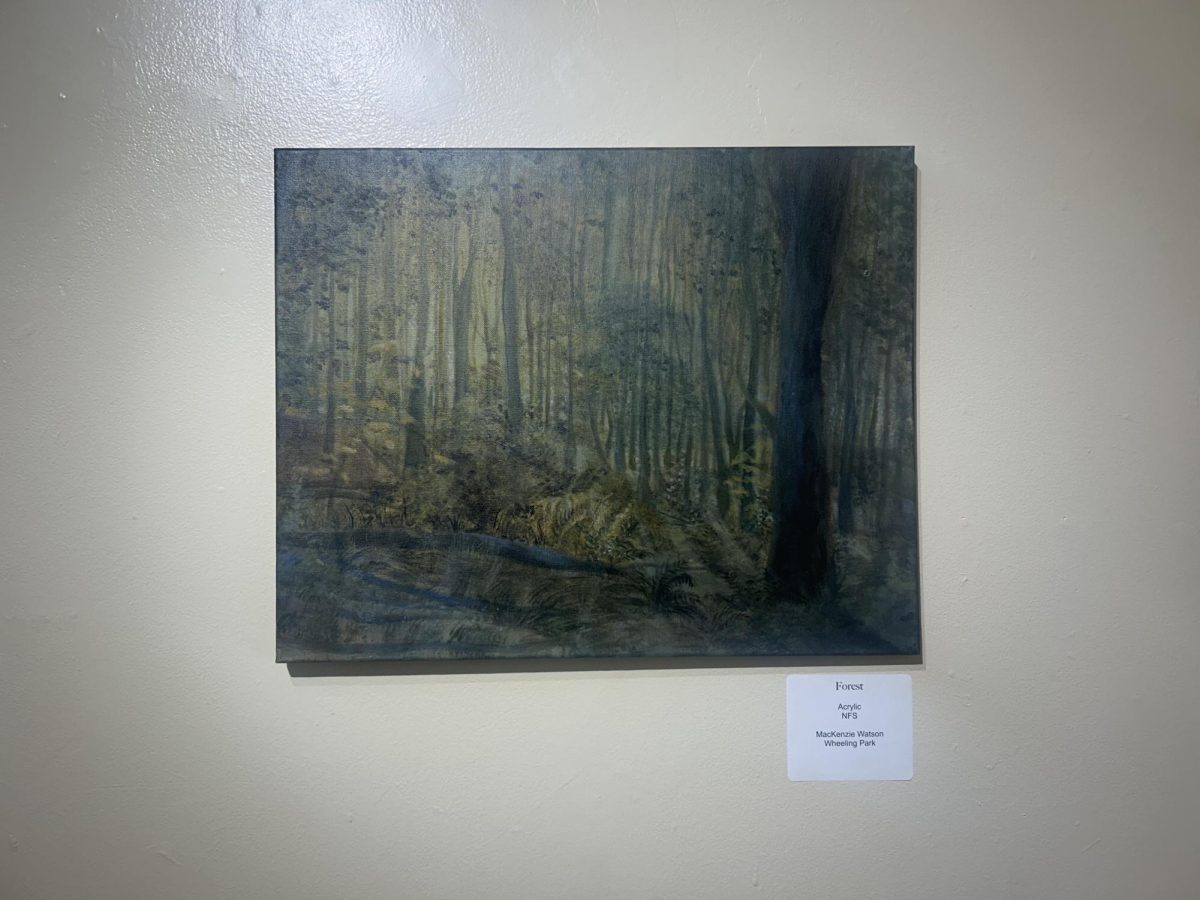Kenzie Watson painting prepares for Celebration of the Arts in March