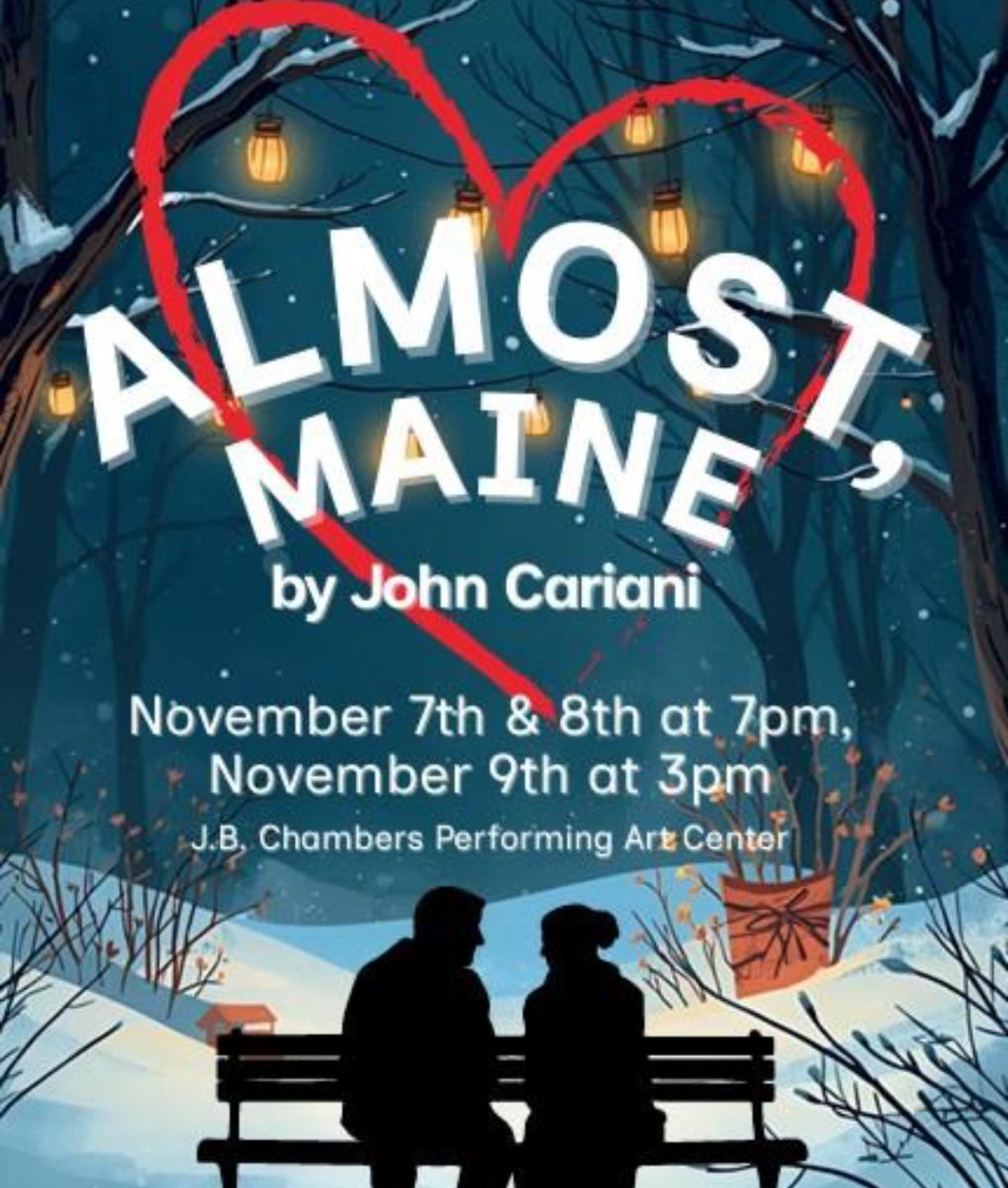 This year's fall play poster was designed by Studio 235.