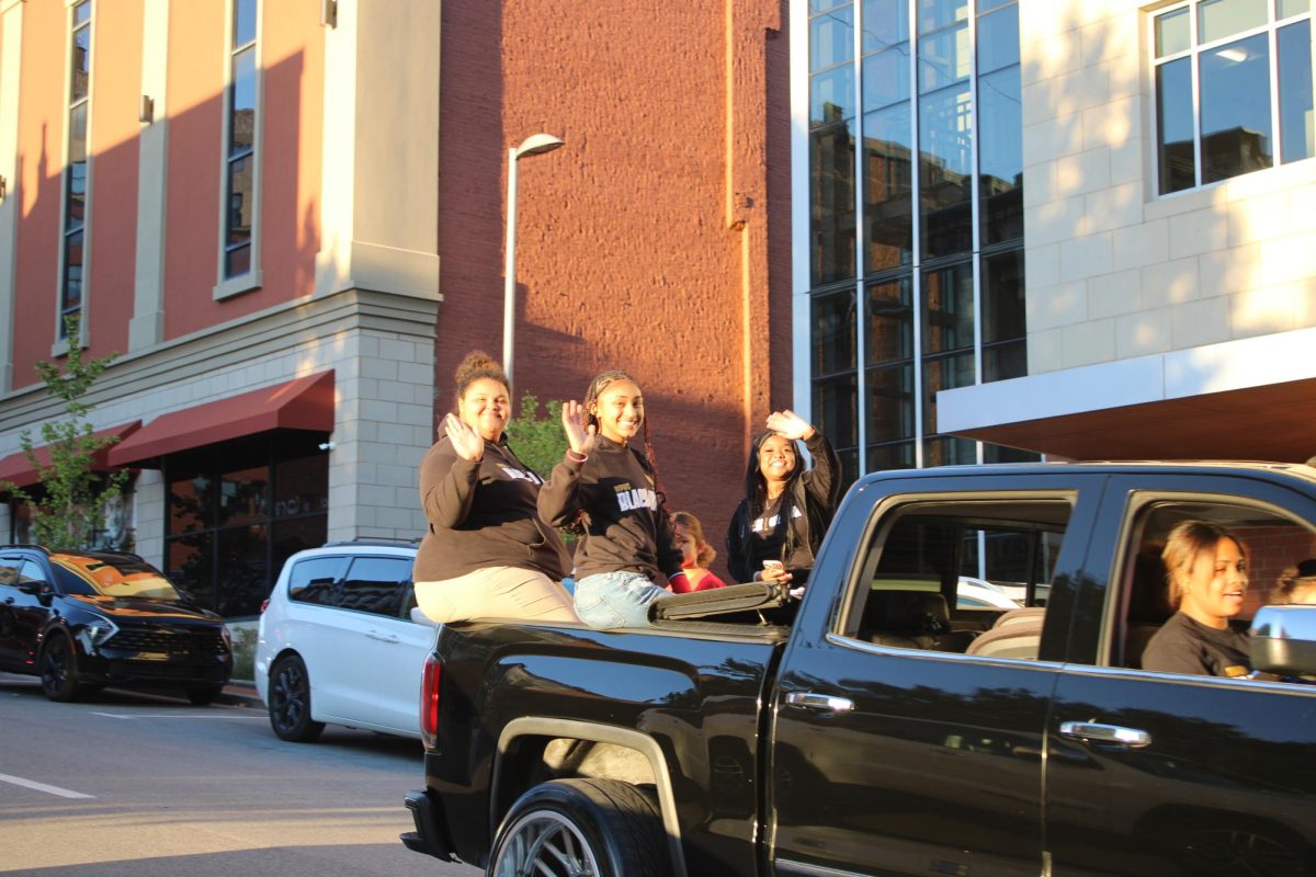 Siyan Lopez and the Black Student Union represented for the first time in the parade this year.