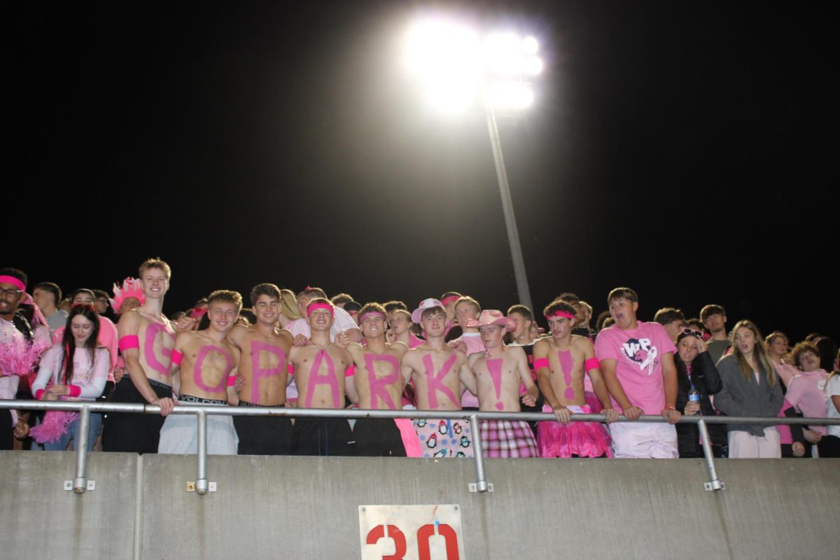 The Park Pit "pinked-out" the student section for breast cancer awareness.