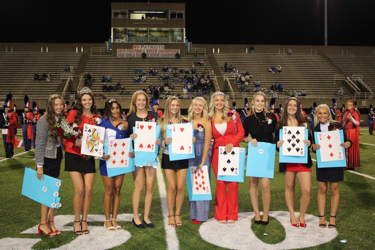 The Homecoming Queen pulled the winning envelope at halftime during the 10/10 game.
