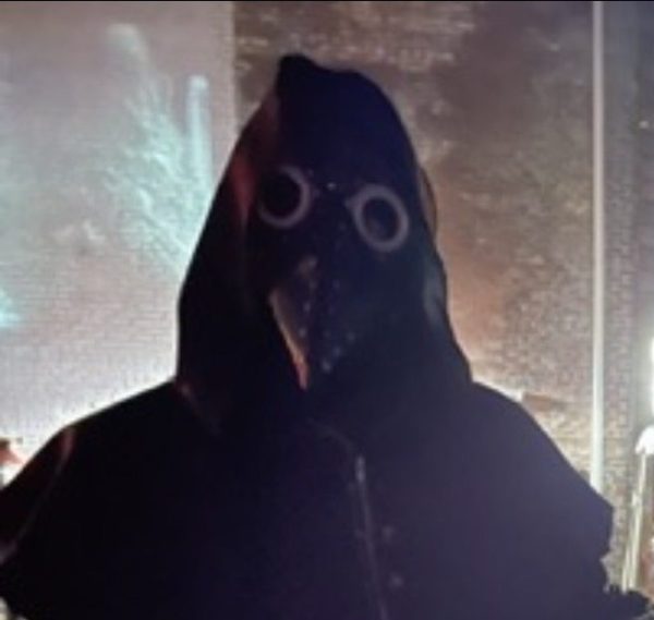 Scare actors such as this roam the yard of Wells Township ready to give a fright.
