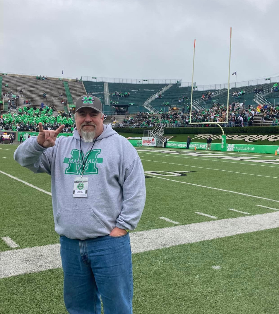 WPHS math teacher Mr. Miller shows his Marshall University pride!