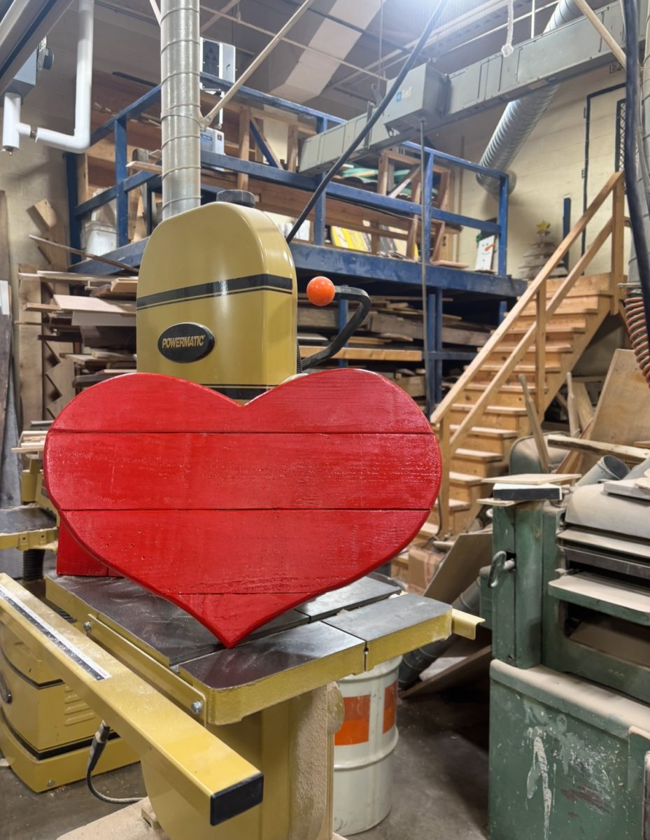 Love is in the air... even in the basement.