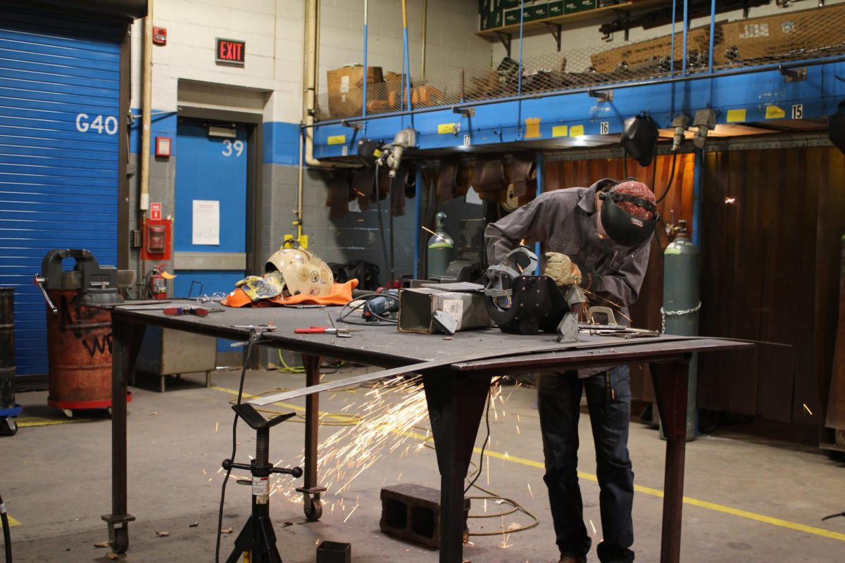 Welding student Aiden Wehrle exemplifies PARK in his work ethic. 