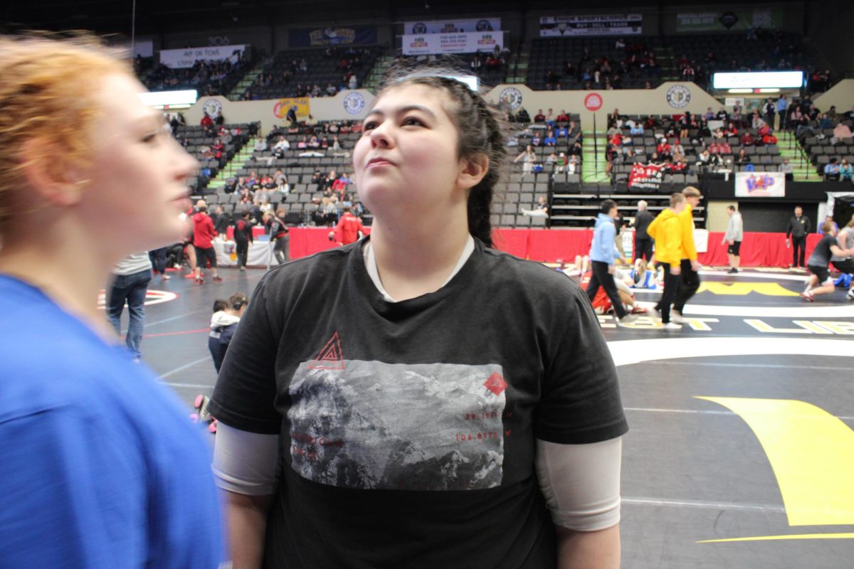 Kymber and Terriona are pioneer Patriots for Park girls wrestling.