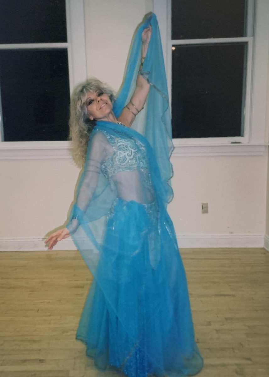 Picture from Sherry's belly dancing scrapbook.