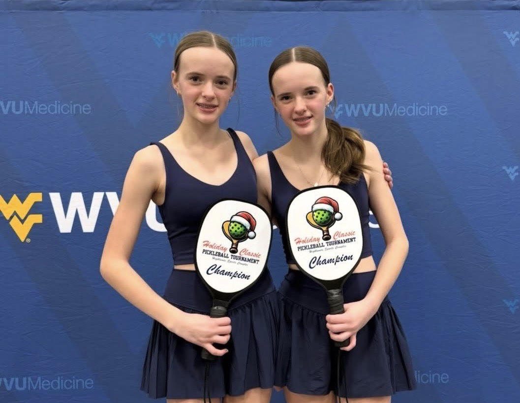 Zoey and Ziva after winning their most recent tournament. Photo courtesy of Hallie Lawson.