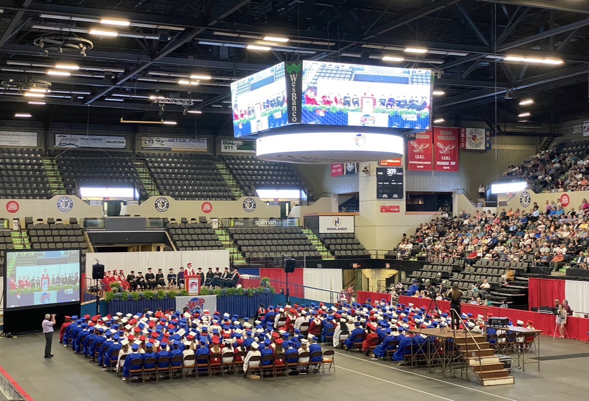 The Class of '22's graduation at Wesbanco Arena.