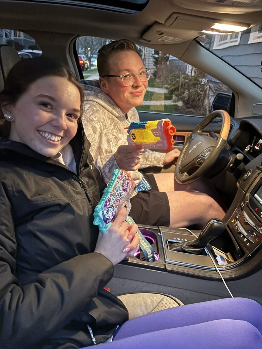 Moments after Sammie got Will out in Senior Assassin.