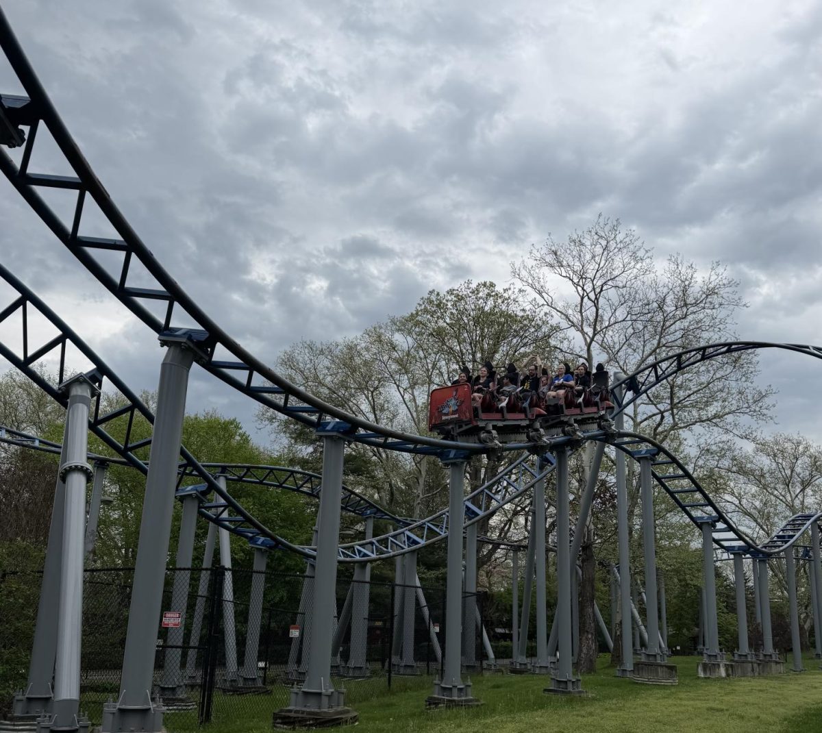 First stop- The Sky Rocket. A thrilling ride that reaches from 0-50 mph in a span of 3 seconds!
