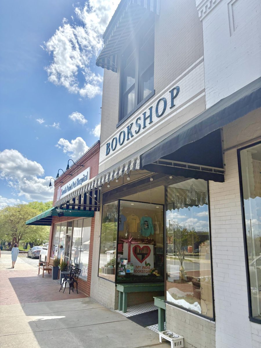 The first stop of the walk is a bookstore. the amount of money spent there will not be disclosed. 