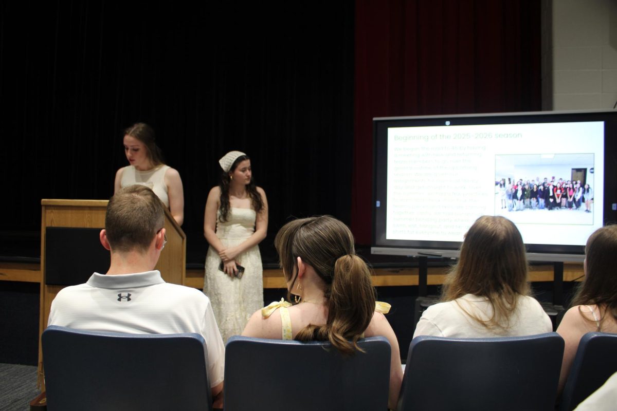 Anna Contraguerro and Ava Norman present the Year in Review. 