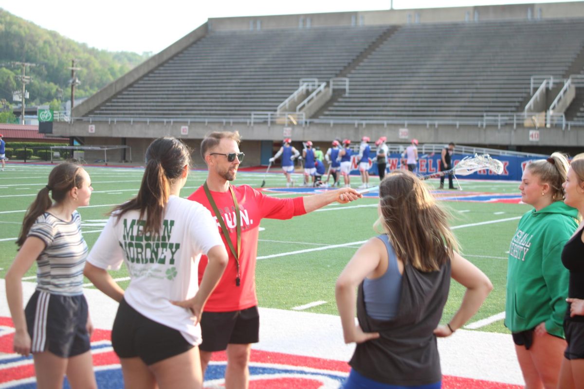 Coach Ron explains our teams next drill.