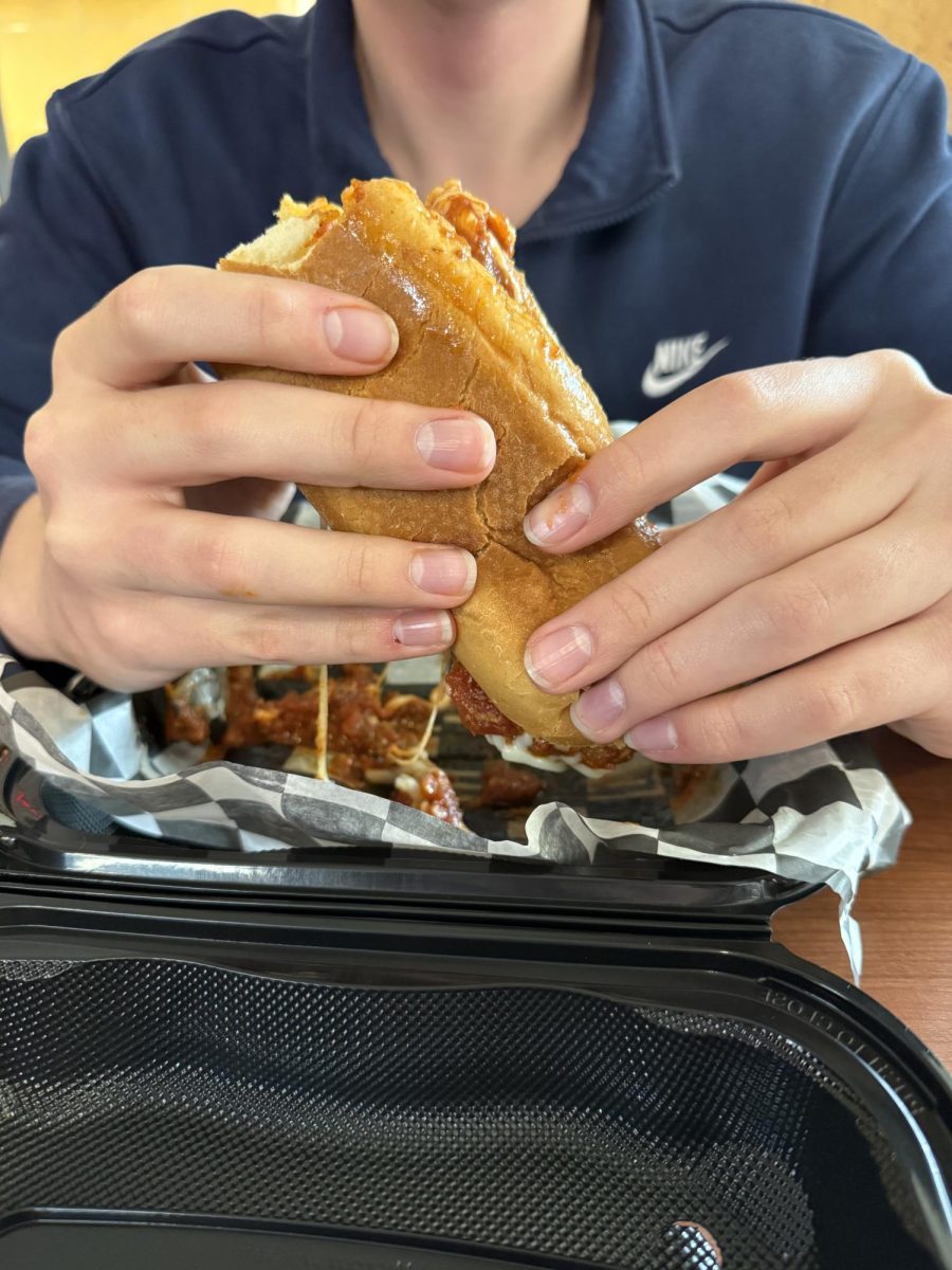 Dig in! The restaurant has paper towels at the table, perfect for a saucy slice or sub!