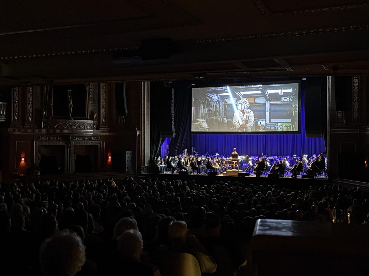 After an hour and a half of the movie, a short but busy intermission passes by, and the crowd continues to watch the show until the end. 