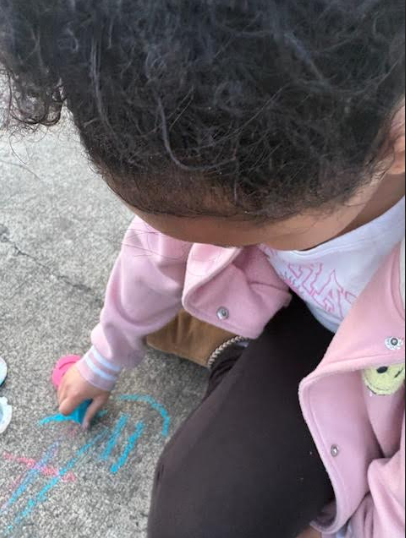 After-dinner chalk art by Cali.