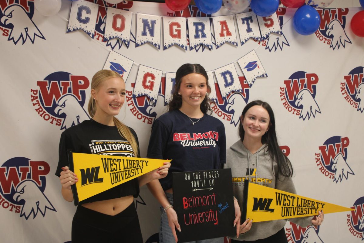 Hallie Lawson and JoceLynn McFarland are both going to West Liberty University, while Sammie Ashmore is going to Belmont University. 